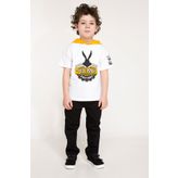 Defacto I2511A618SPWT34 Looney Tunes Lisanslı Oversize Kapşonlu Erkek Çocuk T-Shirt
