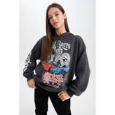 DeFacto Kadın Kapüşonlu Sweatshirt, A0204AX22WN