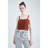 DeFacto Kadın Slim Fit İp Askılı Triko Atlet