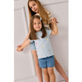 DeFacto Kız Bebek Beli Lastikli Jean Şort