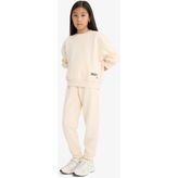 DeFacto Kız Çocuk 2'li Takım Baskılı Sweatshirt Eşofman Altı F2559A825AU - Ekru-ER42 - Dropsuz - 9 - 10 Yaş