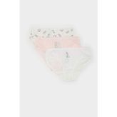 Defacto Kız Çocuk Desenli 3'lü Slip Külot