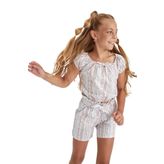 DeFacto Kız Çocuk Kız Çocuk Regular Fit Kısa Kollu Bluz