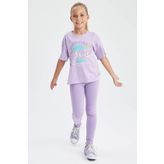DeFacto Kız Çocuk Slim Fit Basic Bilek Boy Tayt