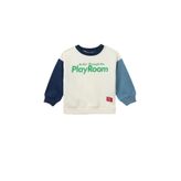 DeFacto Oversize Baskılı Renk Bloklu Erkek Bebek Sweatshirt