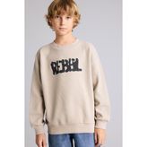 DeFacto Oversize Bisiklet Yaka Rebel Baskılı Sweatshirt Erkek Çocuk
