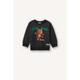 DeFacto Oversize Kaplan Baskılı ve Yazılı Uzun Kollu Sweatshirt Kumaşı Sweatshirt Erkek Bebek