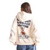 DeFacto Oversıze Kapüşonlu Sırt Baskılı Kalın Kumaş Sweatshirt