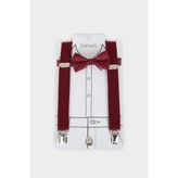 DeFacto Pamuklu Papyon Pantolon Askısı 2'li Erkek Çocuk C0238A826SM - Bordo-BR2