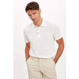DeFacto R3439AZ.20SM.BG448 Bej Polo Yaka Kısa Kollu Regular Fit Erkek T-Shirt