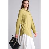 DeFacto Regular Fit Basic Uzun Kollu Tesettür Gömlek Tunik Z3538AZ26SP - Haki-KH473 - 2XL
