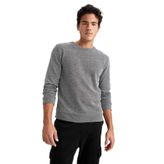 DeFacto Regular Fit Bisiklet Yaka Basic Sweatshirt, S, Z9699AZ22AU, Antrasit-AR191, erkek