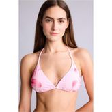 DeFacto Regular Fıt Çiçekli Pembe Bikini Üstü