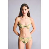 DeFacto Regular Fıt Çiçekli Simli Kumaş Bikini Alt