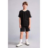 DeFacto Regular Fit Diz Üstü Şort Erkek Çocuk H4133A826HS - 11 - 12 Yaş - Siyah-BK81