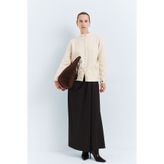 DeFacto Regular Fit Drape Detaylı Normal Bel Maxi Etek I7384AX26WN
