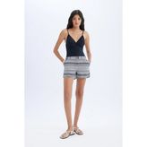 DeFacto Regular Fit Etnik Desenli Deniz Şortu T5232AZ24SM - Siyah-BK27