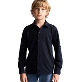 DeFacto Regular Fit Katlanabilir Kollu Pike Gömlek Erkek Çocuk