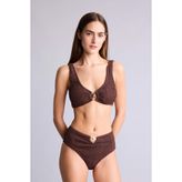 DeFacto Regular Fıt Kırışık Dokulu Beyaz Bikini Alt