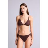 DeFacto Regular Fıt Kırışık Dokulu Mavi Bikini Alt
