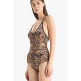 Defacto Regular Fit Leopar Desenli Mayo-fall İn Love E3901ax25smbk81 Siyah