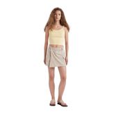 DeFacto Regular Fit Normal Bel Kargo Cepli Gabardin Şort Etek, 34, D4991AX24AU, Bej-BG155, Kadın