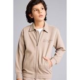 DeFacto Regular Fit Polo Yaka Pamuklu Baskılı Hırka Erkek Çocuk G1025A826SP - Haki-KH490 - 9 - 10 Yaş
