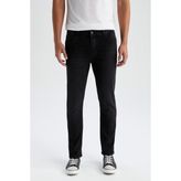 DeFacto Sergio Regular Fit Normal Bel Boru Paça Erkek Pantolon 99% Pamuk Konforlu Kullanım W6868AZ22AU - Siyah-NM40 - 31 - 32