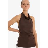 DeFacto Slim Fit Halter Yaka Bluz