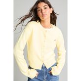 DeFacto Slim Fit Triko Basic Sarı Kadın Hırka E8236AX/YL238