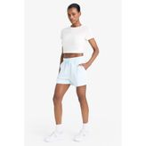 DeFacto Standart Fit Sporcu Kısa Paça Basic Şort, XS, Z6696AZ25SM, Mavi-BE817, Kadın