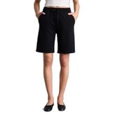 DeFacto W9369AZ26HS Siyah-BK27 Kadın Regular Fit Normal Bel Düz Paça Bermuda Şort