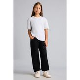 DeFacto Yama Cepli Lastikli Jogger Fit Eşofman Altı Kız Çocuk I2268A826AU - Siyah-BK61 - 5 - 6 Yaş