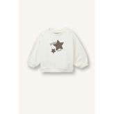 DeFacto Yıldız Baskılı Regular Fit Bisiklet Yaka Sweatshirt Kız Bebek