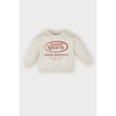 DeFacto%100 Pamuk Bisiklet Yaka Baskılı Sweatshirt Erkek Bebek