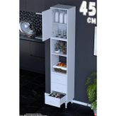 Defne 45 cm 3 Çekmeceli Çok Amaçlı Mutfak Kiler Banyo Organizer Çocuk Odası Dolabı Oyuncak Dolabı