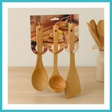 Defne Store Bambu Ahşap Mutfak Servis Seti 3 Parça (27/27/32 Cm) Dfnbez