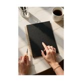 Defne Store Çizgili Spiralli Not Defteri, A4 Boyut (21X29,7 Cm), 120 Yaprak (240 Sayfa), 90 G. Ivory Kağıt, Ofis Için Ideal (Siyah) - Çok Renkli - Standart - Otomatik