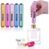 Defne Store Doldurulabilir Mini Seyahat Parfüm Şişesi Atomizer, 2 Adet - Renkli