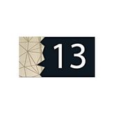 Dekokonsept Dekoratif Aynalı Modern Kapı Numarası - Gold 13