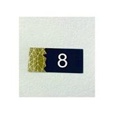 Dekokonsept Dekoratif Aynalı Modern Kapı Numarası - Gold 8