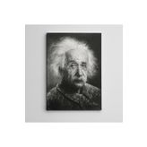 Dekolata Albert Einstein Siyah Beyaz 140x200 cm Kanvas Tablo