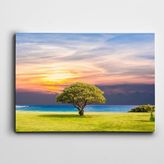 Dekolata Deniz Ağaç 85x120 cm Kanvas Tablo