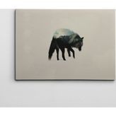Dekolata Kurt ve Dağ 40x60 cm Kanvas Tablo