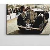 Dekolata Siyah Araba Retro 40x60 cm Kanvas Tablo