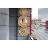 Dekoratif Aynalı Duvar Süsü 3'lü Set