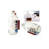 Dekoratif Cam Şişe İçinde Gemi Maketi