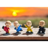 Dekoratif Karate Figür Seti 4'lü Polyester Biblo 4-7 cm