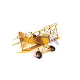 Dekoratif Metal Uçak Çift Kanatlı 1010A-3463 Model-M101