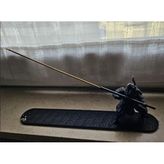 Dekoratif tütsülük Samuray Samurai warrior posing - incense stick holder